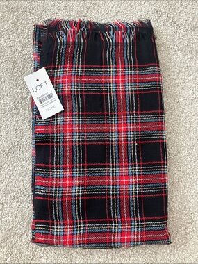 NWT LOFT Plaid Scarf